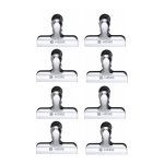 Heavy-duty Stainless Steel Food Chip Bag Clips - 8 Pack