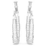 SWAROVSKI Hyperbola Drop Earrings Infinity White Rhodium Plated