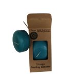 Candle Floating Turq Blue 7X4CM X2