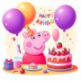 Peppa Pig Birthday Stickers 1 - Pack Of 20