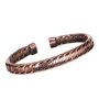 Unisex Twist Thin Copper Bracelet