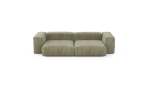 Two Module Sofa - Cord Velours - Khaki - 272CM X 136CM