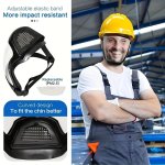 Reusable Transparent Face Shield With Filter - Splash & Dust Protection Full Coverage For Outdoor Heating Kitchen Tools And Safe