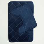 Two Piece Athens Memory Foam Mat - Navy