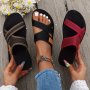 Women's Hollow Mesh Slide Sandals Casual Open Toe Flat Summer Shoes Lightweight Slide Sandals