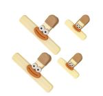 4 Pcs Bag Clips With Handle Resealable Food Storage Clips For Bread &snacks