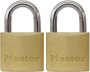 Padlock Economy Brass 40MM 2PC Master Lock