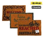 Doormat Coir Asstd Designs 40X60CM