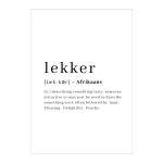 Lekker Art Print - A2