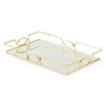Goldair Gold Rectangular Tray