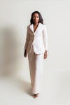 Tuxedo Trousers - 42 Ivory Shimmer