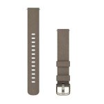 Garmin Lily 2 Bands 14 Mm Coffee Nylon With Cream Gold Hardware