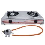 Zs - Aruif - 2 Burner Stainless Steel Gas Stove