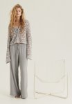 Linen-blend Pull-on Trousers - Light Grey