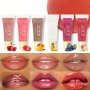 Watery Crystal Clear Jelly Lip Oil Lip Balm Moisturizing And Smoothing Lip Lines Jelly Pout Lip Gloss Glass Lip Fruit Scent