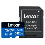 Lexar 512 Microsd High Speed 633X 100MBS – LSDMI512BBNL
