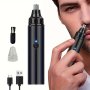 Rechargeable Ear And Nose Trimmer - USB Electric Nose Hair Trimmer Suitable For Women - Painless Eyebrow And Facial Hair Removal Device