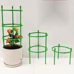 Adjustable Plant Support Stakes With Leaf Guard - 1 2 3PCS Durable Pp For Indoor & Outdoor Climbing Plants & Flowers