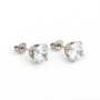Sensitive Sterling Silver Cubic Zirconia 8MM