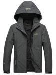 Men's Waterproof Rain Jacket Lightweight Raincoat Windbreaker With Hood For Hiking Travel Outdoor