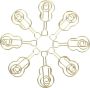 50PCS Gold Metal Music Note Paper Clips Violin Guitar Shape MINI Clips