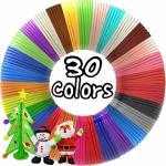 3D Pen Filament Refills 30 Colors Bonus 250 Stencils Ebooks - Dikale 3D Pen Filament 1.75MM Pla For Tecboss Levin Nulaxy 7TECH Betim Etc Does