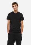 Slim Fit V-neck T-Shirt - Black