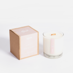 Glass Wood Wick Candle - Lazy Sunday