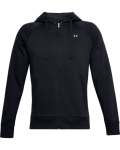 Men's Ua Rival Fleece Full Zip Hoodie - BLACK-001 4XL