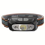 1PC Smart Induction USB Charging Headlight For Outdoor Night Running Camping