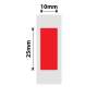 NB265 - NIIMBOT - D11 / D101 / D110 / H1S - 10X25MM - 240 RED LABELS
