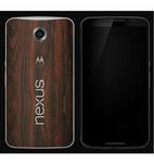 Nexus 6 Premium 3M Carbon Fibre Back Skin Mahogany Dbrand