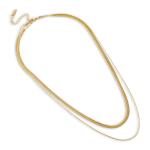 Goldair Gold Double Herringbone Necklace