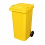 120L Wheelie Bin - 2 Wheel - Plastic - Yellow - At A Discount