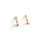 The Hera Huggies Lab Grown Diamonds Yellow Gold - Rose Gold