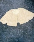 H&m White Fluffy Jacket 4 6Y