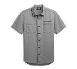 Men’s Bar & Shield Logo Denim Shirt