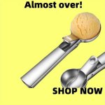 1PC Stainless Steel Ice Cream Scoop Heavy Duty Metal Scooper For Frozen Dessert Dishwasher Safe Kitchen Tool For Yogurt Gelato S