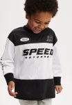 Cotton On Long Sleeve Mesh Sport Tee - Black white speed Motorway