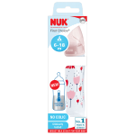 Temperature Control Bottle Silicone Teat 6-18 Months 300ML Pink white