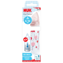 Temperature Control Bottle Silicone Teat 6-18 Months 300ML Pink/white
