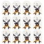 Craft Diy Cute Christmas Themed Gift Card Tag Set Of 100 7CM -reindeer