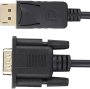 Kuidamos Displayport To HDMI Dp To Vga Cable Adapter MINI Displayport Displayport To Vga Cable 1080P 1.8M Cable