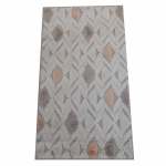 Geometeric Triangles 71X122CM Peach&grey Carpet