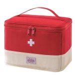 Linen First Aid Kit Storage Bag - 26.5 Cm X 19.5 Cm X 19.5 Cm
