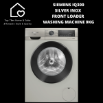 Siemens IQ300 - Silver Inox Front Loader Washing Machine - 9KG