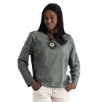 Overdyed Panel Top - Forest Green Free