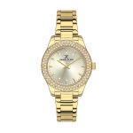 Ip Gold Premium Silver Dial 3 Hands Watch