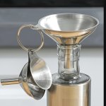 5PCS Stainless Steel Funnels For Kitchen Use Large Tiny Small Funnel Set Of 3 Metal Cooking Powder Food Grade Flask Funnels For 