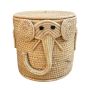Natural Lalapalm Kids Elephant Storage/ Laundry Basket 40/40/40